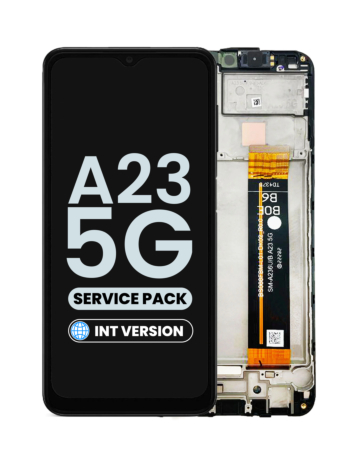 Buy the Service Pack LCD Assembly with Frame for Galaxy A23 5G A236F 2022 International Version.

