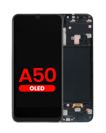 OLED Assembly with Frame for Galaxy A50 (A505 / 2019) (International Version) (Aftermarket OLED)