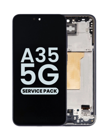Buy the OLED Assembly with Frame for Galaxy A35 5G A356 2024 in Awesome Navy, Service Pack.