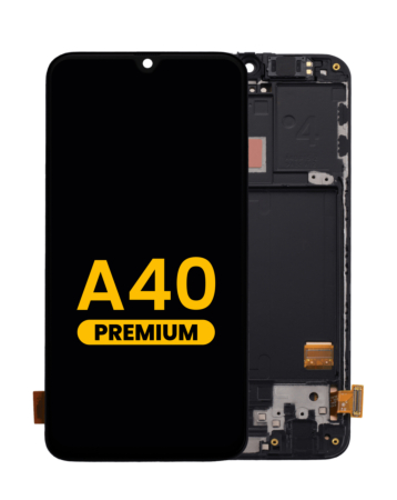 Buy the OLED Assembly with Frame for Galaxy A40 A405 2019, Premium.