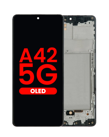 Order the OLED Assembly with Frame for Galaxy A42 5G A426 2020, 6.36-inch, Aftermarket OLED.