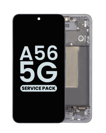 OLED Assembly with Frame for Galaxy A56 5G (A566 / 2025) (BLACK / GRAPHITE) (Service Pack)