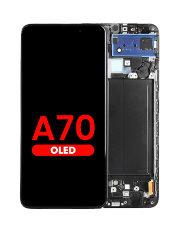 Stock up on the OLED assembly with frame for the Galaxy A70 2019, 6.67 inch, aftermarket OLED.