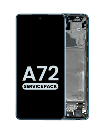 Shop the Awesome Blue OLED assembly with frame, service pack, for the Galaxy A72 2021 model A725.