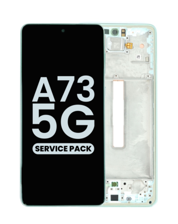 Shop the mint OLED assembly with frame for the Galaxy A73 5G 2022 model A736, service pack.