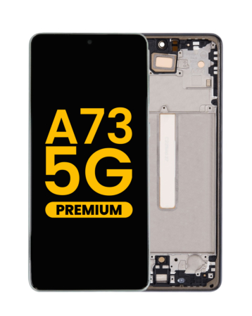 Grab wholesale deals on the premium gray OLED assembly with frame for the Galaxy A73 5G 2022 model A736.