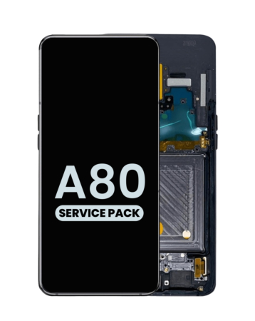Order the Phantom Black OLED assembly with frame for the Galaxy A80 2019 model A805, service pack.