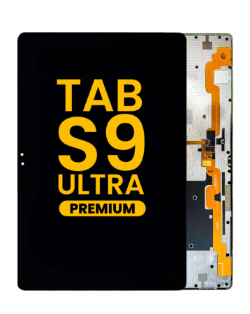 OLED Assembly without Frame for Galaxy Tab S9 Ultra 14.6" (X910 / X916B / 2023) (BLACK) (Premium)