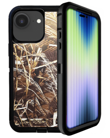 Heavy Duty Case - (CAMO BLACK) for iPhone 16e / 17e (Only Ground Shipping)