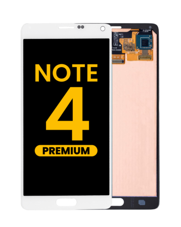 Buy the OLED Assembly without Frame for Galaxy Note 4 N910 in White, Premium.