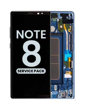 Order the OLED Assembly with Frame for Galaxy Note 8 N950 in Deepsea Blue, Service Pack.