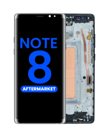 Shop the LCD Assembly with Frame for Galaxy Note 8 N950 in Midnight Black, Aftermarket Incell.
