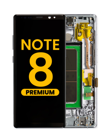 Buy the OLED Assembly with Frame for Galaxy Note 8 N950 in Orchid Gray, Premium.