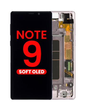 Grab wholesale deals on the OLED Assembly with Frame for Galaxy Note 9 N960 in Lavender Purple, Aftermarket OLED.