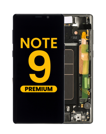Purchase the OLED Assembly with Frame for Galaxy Note 9 N960 in Midnight Black, Premium.