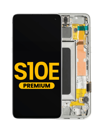Stock up on the OLED assembly with frame for Galaxy S10E G970 in Prism White, premium quality.