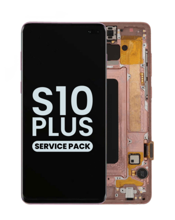 Order the OLED assembly with frame for Galaxy S10 Plus G975 in Flamingo Pink service pack.