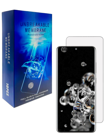 Grab wholesale deals on the Thermoplastic Film TPU Screen Protector for Galaxy S20 Ultra, Armor Style, Pack of 10.
