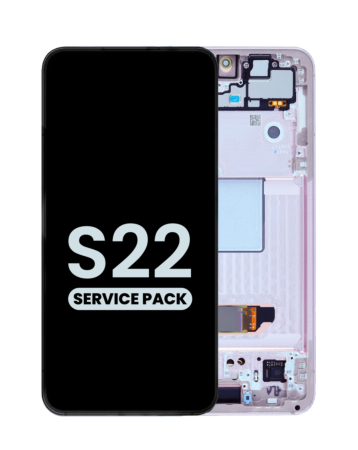 Stock up on the OLED Assembly with Frame for the Galaxy S22 S901 in Pink Gold, Service Pack.

