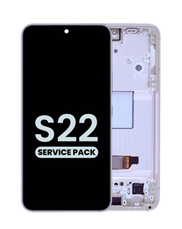 Buy the OLED Assembly with Frame for the Galaxy S22 S901 in Violet, Service Pack.
