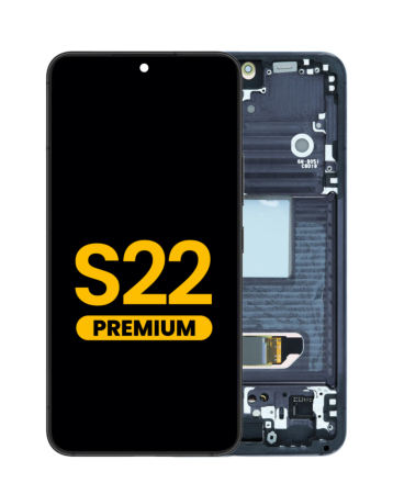 Shop the OLED Assembly with Frame for the Galaxy S22 S901 in Phantom Black Premium.
