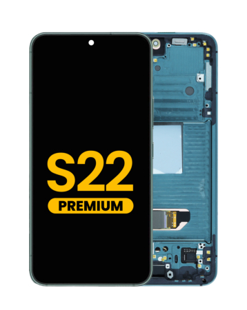 Buy the OLED Assembly with Frame for the Galaxy S22 S901 in Green Premium.
