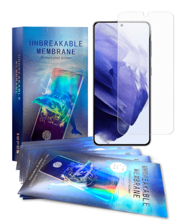 Order the thermoplastic film TPU screen protector for Galaxy S22 Ultra, armor style. Pack of 10.