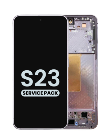 Shop the OLED assembly with frame for Galaxy S23 S911 in lavender. Service pack.