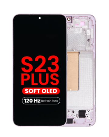 OLED Assembly with Frame for Galaxy S23 Plus (S916) (LAVENDER) (Aftermarket Pro Soft Oled / 120Hz)