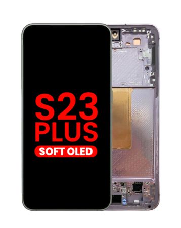 Shop the OLED assembly with frame for Galaxy S23 Plus S916 in lavender. Aftermarket OLED.