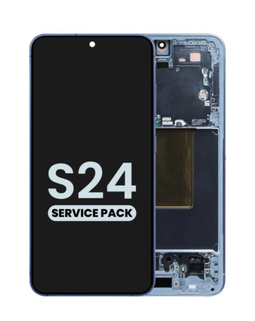 Shop the OLED Assembly with Frame for Galaxy S24 S921 in sapphire blue, service pack.
