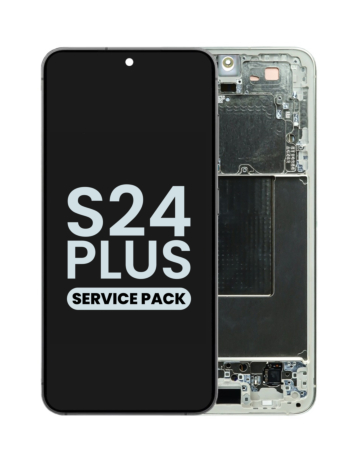 Stock up on the OLED Assembly with Frame for Galaxy S24 Plus S926 in amber yellow, service pack.

