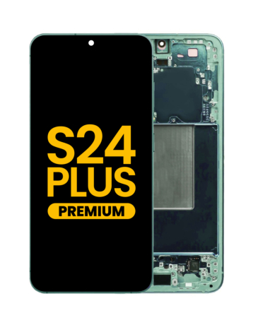 Grab the wholesale deals on the OLED Assembly with Frame for Galaxy S24 Plus S926 in jade green, premium edition.
