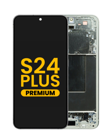 Stock up on the OLED Assembly with Frame for Galaxy S24 Plus S926 in amber yellow, premium edition.
