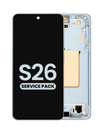 OLED Assembly with Frame for Galaxy S26 (S942) (SKY BLUE) (Service Pack)