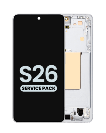 OLED Assembly with Frame for Galaxy S26 (S942) (WHITE) (Service Pack)