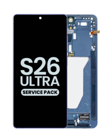OLED Assembly with Frame for Galaxy S26 Ultra (S948) (SKY BLUE) (Service Pack)