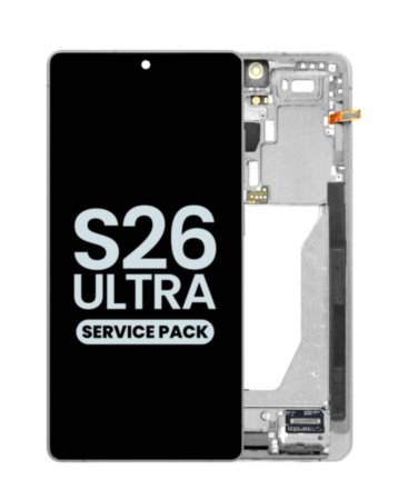 OLED Assembly with Frame for Galaxy S26 Ultra (S948) (WHITE) (Service Pack)