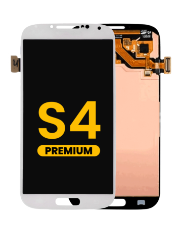 Stock up on the premium white OLED assembly without frame for Galaxy S4.
