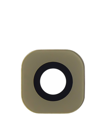 Stock up on the gold back camera lens with adhesive for Galaxy S6 Edge and S6, glass only, pack of 10.