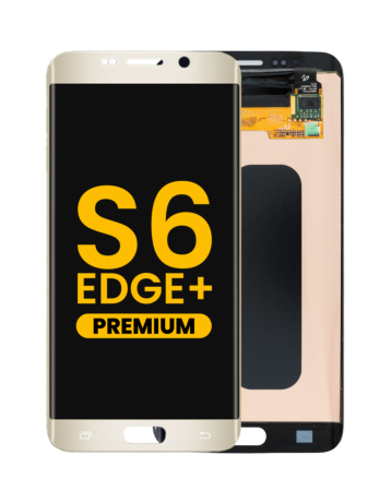 Stock up on the premium gold OLED assembly without frame for Galaxy S6 Edge Plus G928.