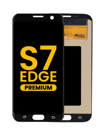 Order the OLED assembly without frame for Galaxy S7 Edge G935 in Black, premium.