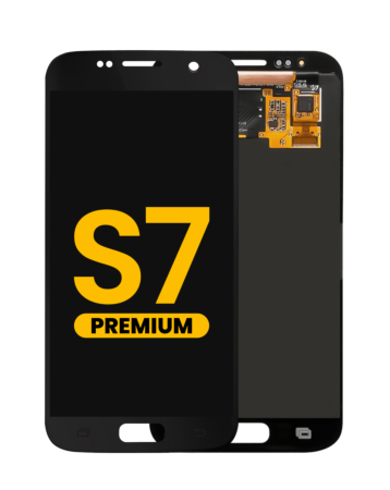 Stock up on the OLED assembly without frame for Galaxy S7 G930 in Black, premium.