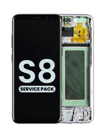 Buy the OLED assembly with frame for Galaxy S8 G950 in Coral Blue, service pack.
