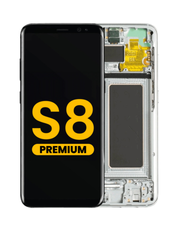 Shop the OLED assembly with frame for Galaxy S8 G950 in Arctic Silver, premium.