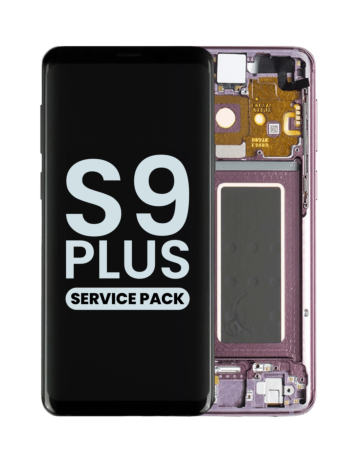 Order the OLED assembly with frame for Galaxy S9 Plus G965 in Lilac Purple, service pack.