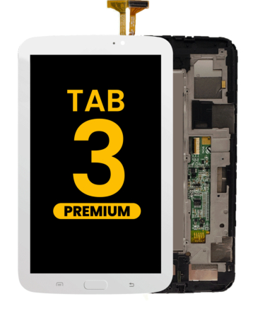 LCD Assembly with Frame for Galaxy Tab 3 7.0 (T210 / T211 / T215 / T217 / P3200 / P3210 / P3220) (WHITE) (Premium)