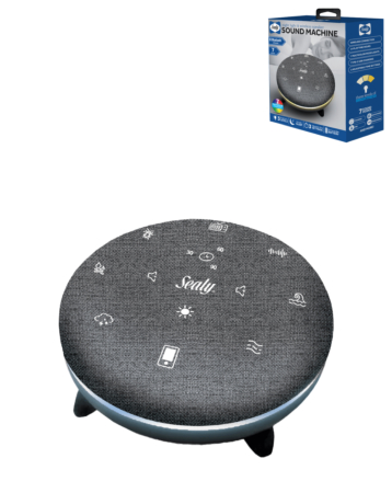 Fabric Bluetooth Sleep Speaker with Adjustable Mood Lighting - GRAY (Only Ground Shipping)