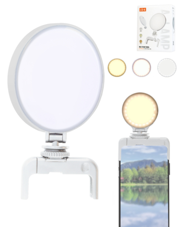 Led Selfie Ring Light Clip - (WHITE) (Only Ground Shipping)