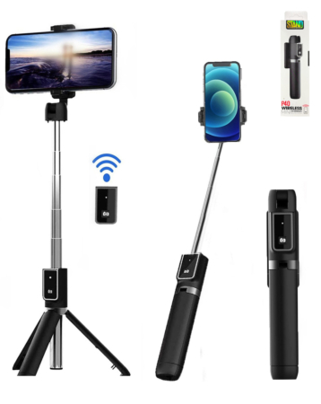 P40 Selfie Stick Tripod - (BLACK) (Only Ground Shipping)